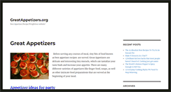 Desktop Screenshot of greatappetizers.org