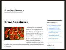 Tablet Screenshot of greatappetizers.org